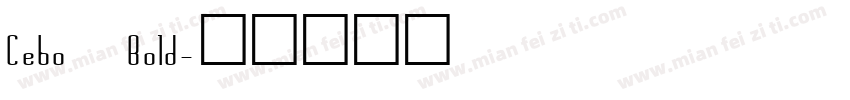 Cebo Bold字体转换
